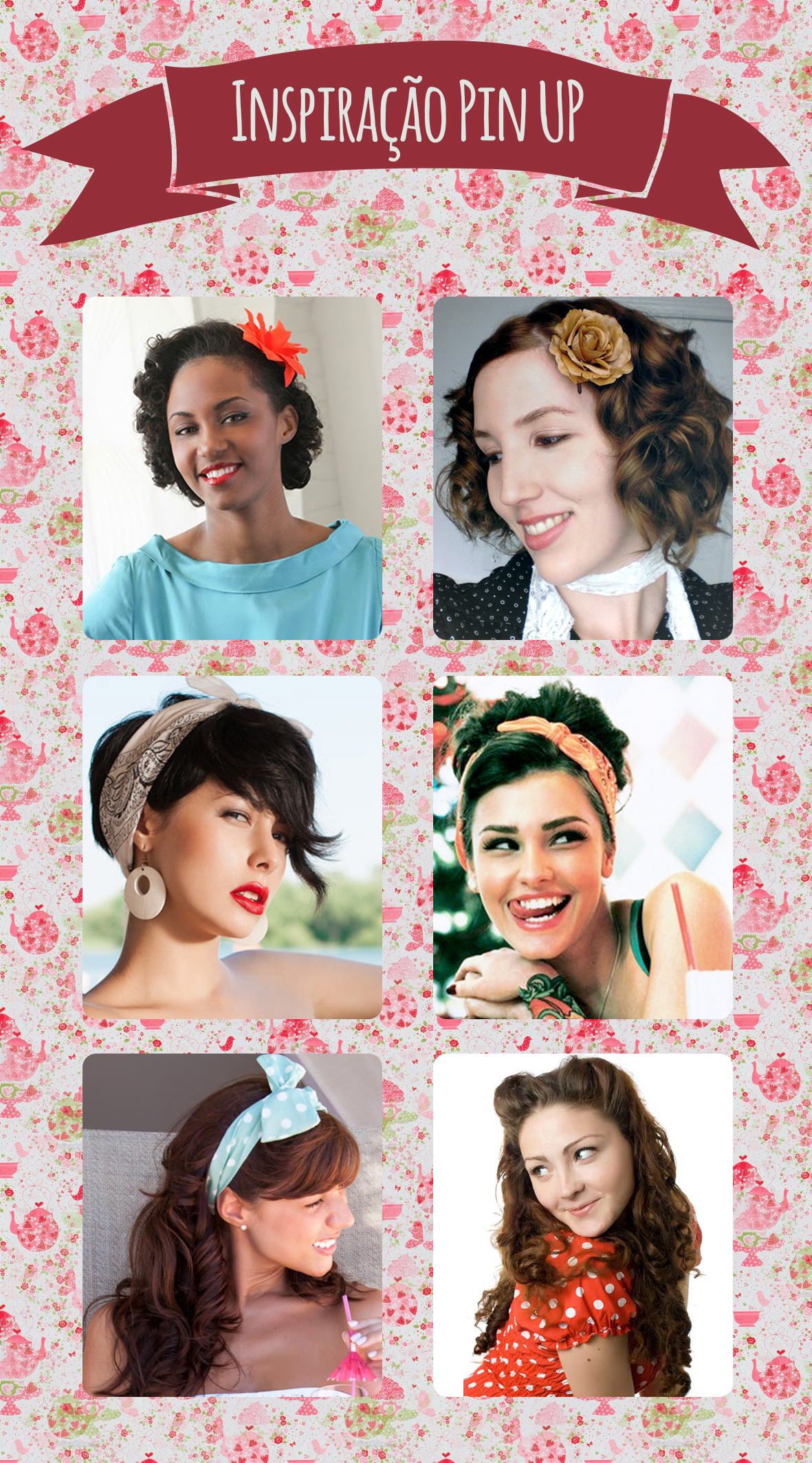 Inspiração Cacheada: Pin ups!! – Presença Cacheada